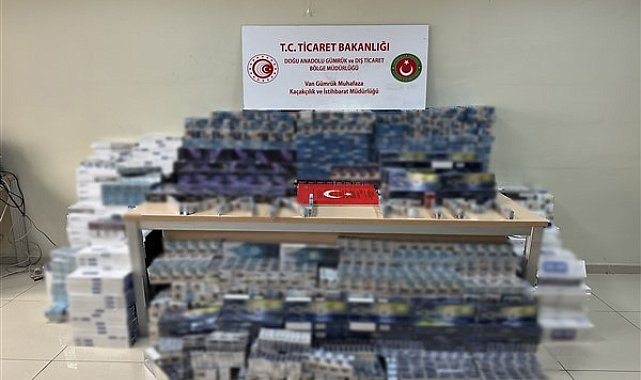 Van’da 17 bin 580 paket kaçak sigara ele geçirildi