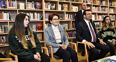 Akşener, Metin Altıok Kütüphanesi'nin açılışına katıldı