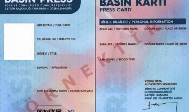 Basın Kartı Yönetmeliği 'Resmi'leşti