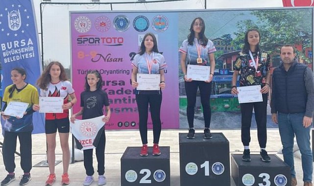 Bursa İnegöl'ün oryantiring takımı 11 dereceyle döndü