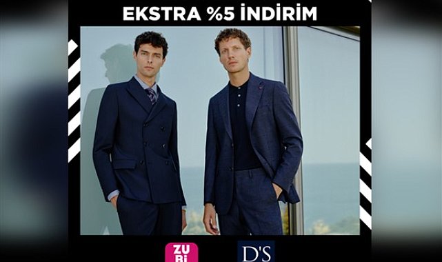 D’S damat mağazalarında ZUBİZU’ya özel yüzde 5 indirim fırsatı