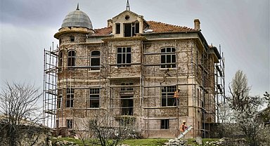 Gölbaşı Hallaçlı Mehmet Ağa Konağı’nda restorasyon çalışmaları başladı