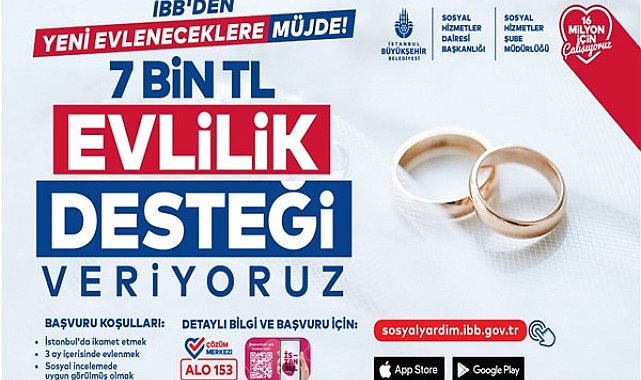 İBB'de ihtiyaç sahibi çiftlere evlilik desteği