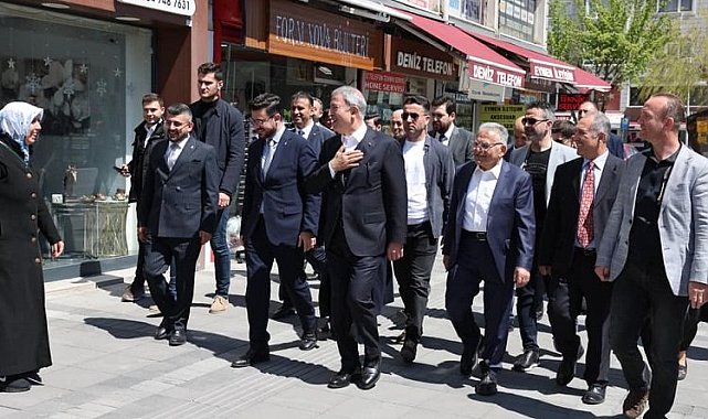 Kayseri protokolünden esnaf ziyareti