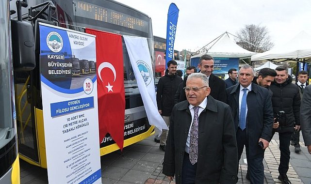 Kayseri'de otobüs filosuna 'büyük' katkı