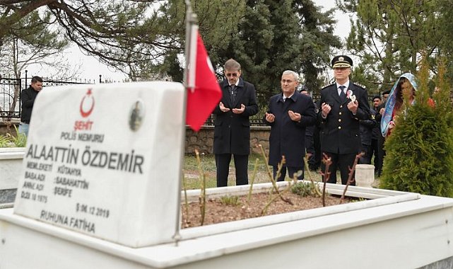 Kütaya'da Polis ve Hava Şehitleri unutulmadı