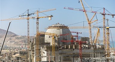Akkuyu NGS’nin 1. güç ünitesi’nde iç koruma kabuğu kubbesinin betonu döküldü