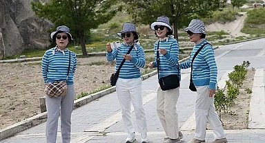 Çinli turistler 3 yıl aradan sonra yeniden Kapadokya’da