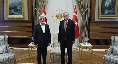 Cumhurbaşkanı Erdoğan, HÜDA PAR Genel Başkanı Yapıcıoğlu'nu kabul etti