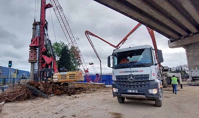 Darıca Osmangazi Köprüsü'ne 97 fore kazık