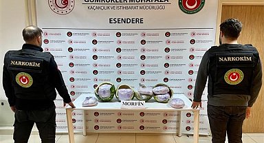 Esendere Sınır Kapısı’nda 12 kilogram morfin yakalandı