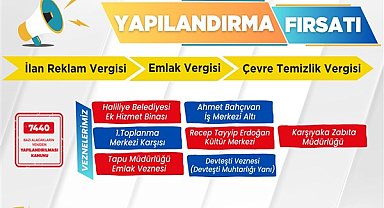 Haliliye'de yapılandırma fırsatı devam ediyor