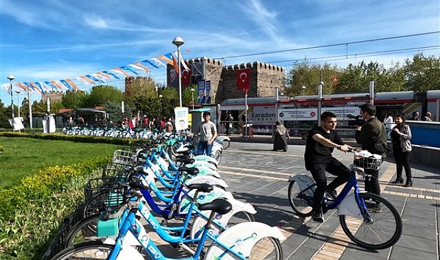 Kayserililer, yollarda KayBis ile pedallıyor