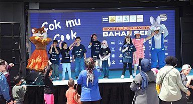 Konya'da özel öğrenciler bahar şenliğinde gönüllerince eğlendi