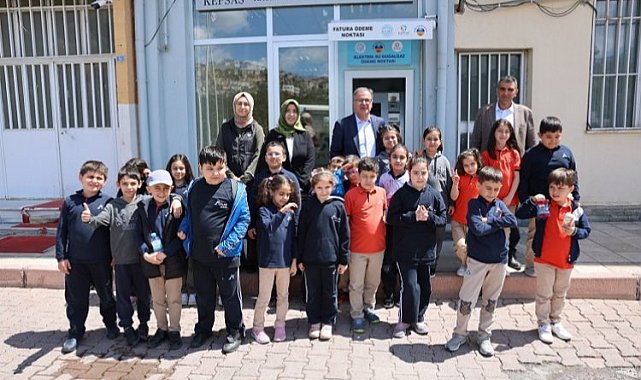 Minik öğrencilerden Özdoğan'a ziyaret