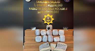 Şanlıurfa 'da durdurulan motosikletten 12 kilo uyuşturucu bulundu