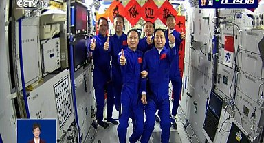 Shenzhou-16 mürettebatı uzay istasyonuna girdi