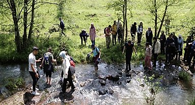 Sporseverler yürüyüş etkinliğinde 13 kilometre yürüdü
