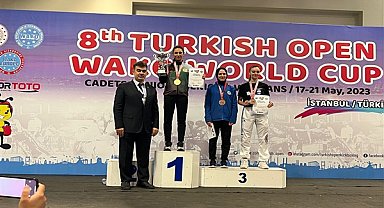 Türkiye Açık Kick Boks Dünya Şampiyonası'nda Hale Toka, bronz madalya kazandı