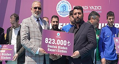 Tuzla Belediyesi’nden amatör spor kulüplerine 823 bin lira destek