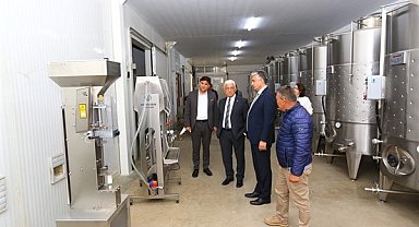 Üzüm Suyu, Sirke, Pekmez ve Şarap Üretim Tesisi’nde çalışmalar devam ediyor