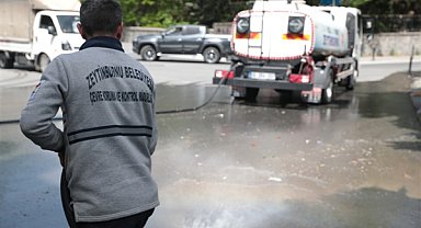 Zeytinburnu’nda bahar temizliği devam ediyor