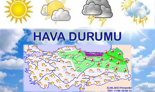 4 şehre şiddetli yağış uyarısı