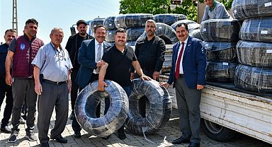 ABB’nin geri dönüşüm ürünü damlama sulama boruları çiftçilere ulaşmaya başladı