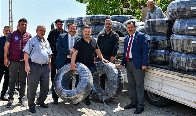 ABB’nin geri dönüşüm ürünü damlama sulama boruları çiftçilere ulaşmaya başladı