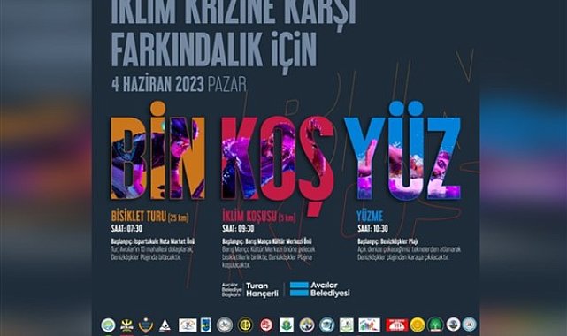 Avcılar “Bin, Koş, Yüz” etkinliği düzenliyor