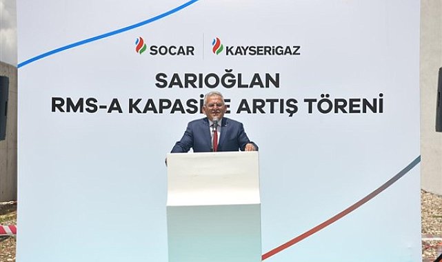 Başkan Büyükkılıç, Sarıoğlan doğal gaz RMS-A Kapasite Artış Töreni’ne katıldı