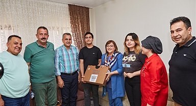 Başkan Şahin, İslahiye LGS Türkiye birincisini ziyaret etti