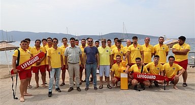 Bodrum Belediyesi’nin cankurtaran personeli eğitimleri tamamlandı
