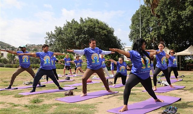 Bodrum'da Dünya Yoga Günü Etkinliği düzenlendi