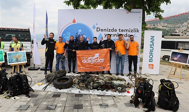 Bursa'da deniz dibi temizliği yapıldı