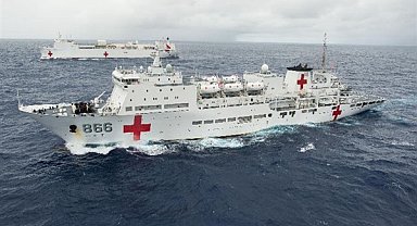 Çin Deniz Kuvvetleri’ne ait gemi 250 bin kişiye sağlık hizmeti verdi