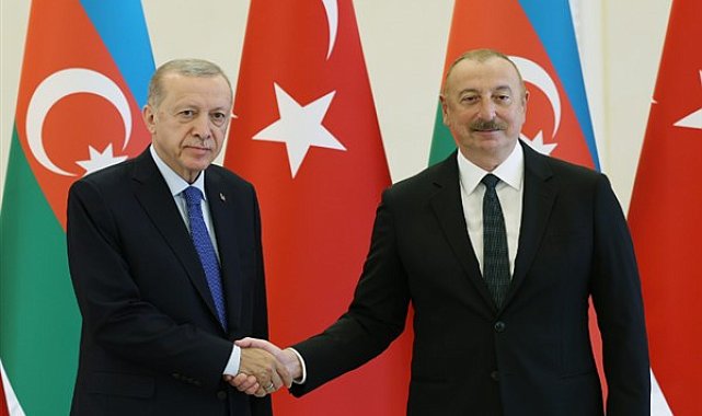 Cumhurbaşkanı Erdoğan Azerbaycan Cumhurbaşkanı Aliyev ile ortak basın toplantısı düzenledi