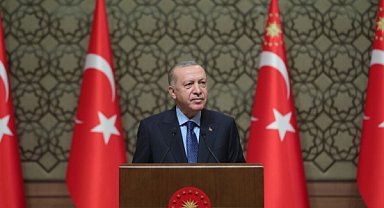 Cumhurbaşkanı Erdoğan, TBMM) Başkanı seçilen Numan Kurtulmuş’u kabul etti