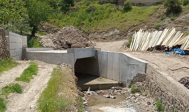 Darende köprü çalışmaları başladı
