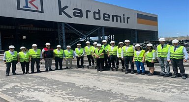 Ege Demir ve Demirdışı Metaller İhracatçıları Birliği'nden Çelikhane tesisine ziyaret