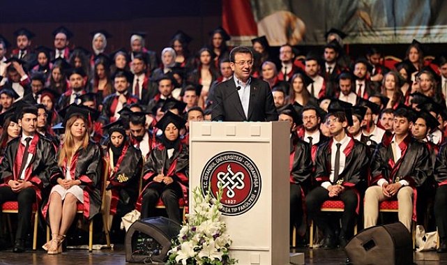 İmamoğlu, Cerrahpaşa Tıp Fakültesi’nin 190’ıncı dönem mezuniyet töreninde konuştu