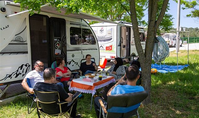 Karavan tutkunları Harmancık'ta buluştu