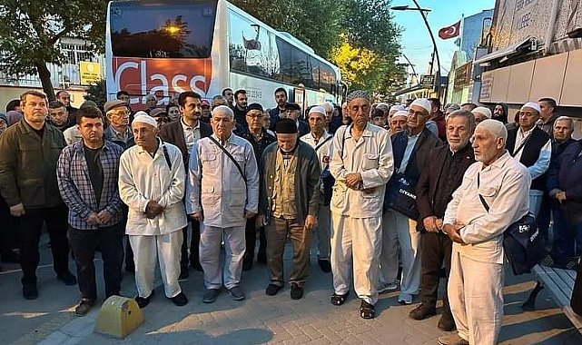 Keşan'dan ilk hac kafilesi uğurlandı