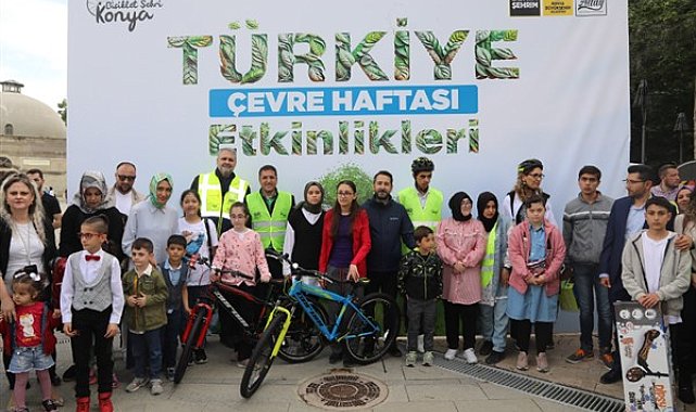 Konya'da Çevre Haftası ve Dünya Bisiklet Günü etkinliği düzenledi