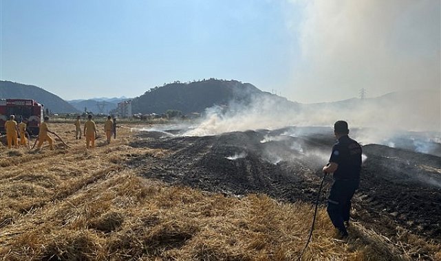 Muğla Büyükşehir Belediyesi, anız yangınlarına karşı vatandaşları uyardı
