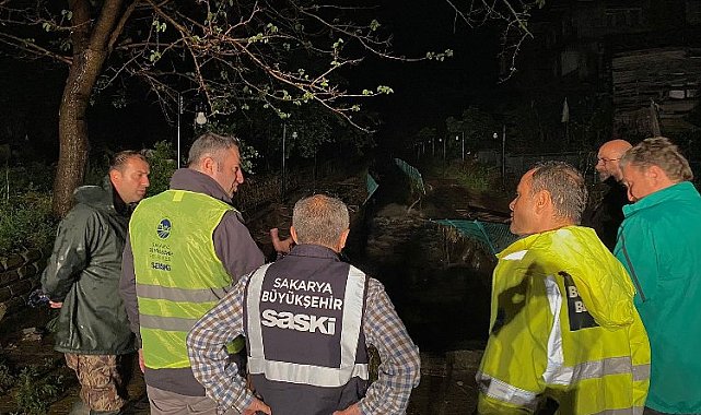 Sakarya'da gece boyu sel mesaisi