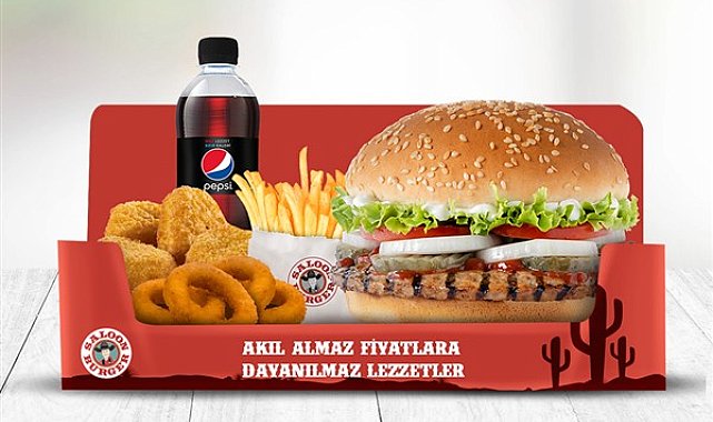 Saloon Burger’den akıl almaz fiyatlara dayanılmaz lezzetler