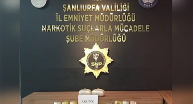 Şanlıurfa'da 7 kilo 700 gram uyuşturucu ele geçirildi