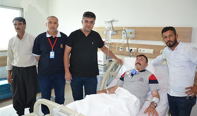 Şanlıurfa’da boğaz kesisi olan hasta sağlığına kavuştu