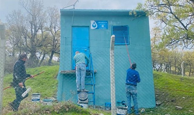 Sarınasuhlar'da içme suyu deposuna MASKİ bakımı